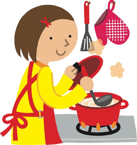 Clipart - Woman Cooking (#1)