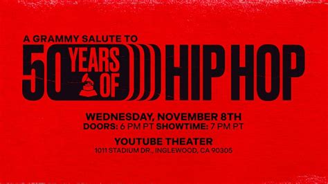 Additional artists announced for 'A Grammy Salute to 50 Years of Hip-Hop' - The Music Universe