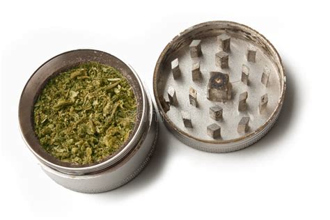 Marijuana grinder stock image. Image of accessories, metal - 21984261