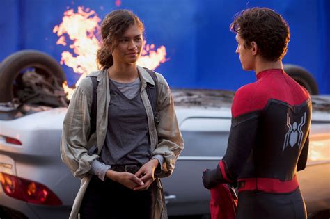 Tom Holland and Zendaya behind the scenes of Spider-Man: Far From Home ...