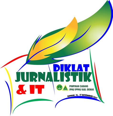 KARYA dan DESAIN GRAFIS : logo DIKLAT JURNALISTIK dan IT PC IPNU IPPNU DEMAK. PNG