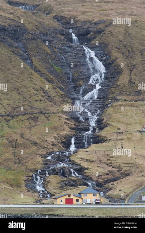 One of many waterfalls on the Faroe Islands Stock Photo - Alamy