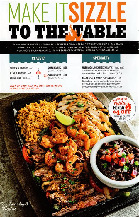 Chili's Menu Printable