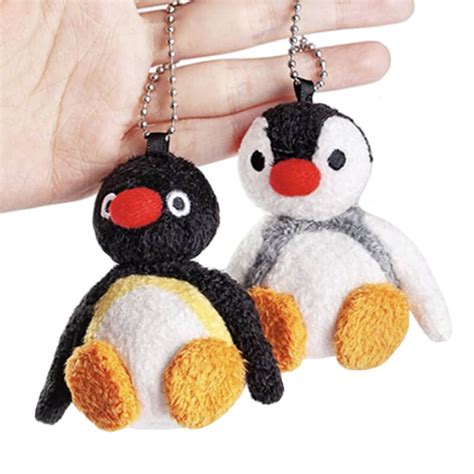 Keychain Charms Pingu and Pinga Small Plush Toys Kidcore