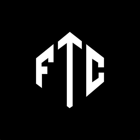 FTC letter logo design with polygon shape. FTC polygon and cube shape ...