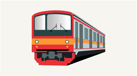 Commuter train transportation premium vector 10843960 Vector Art at ...