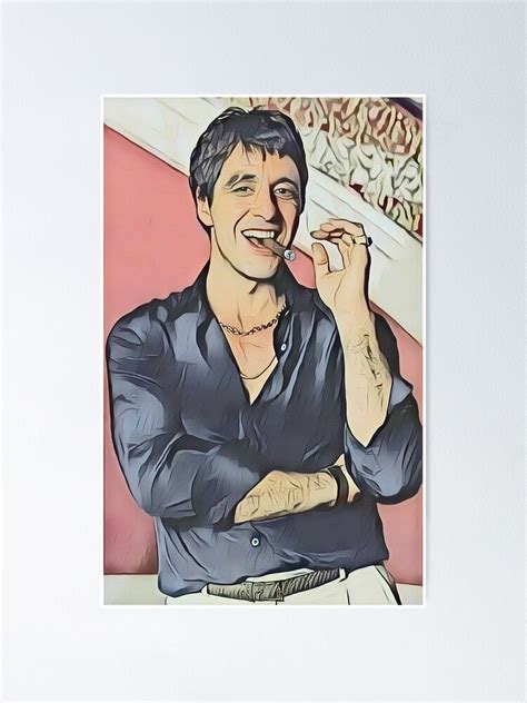 "Tony Montana from Scarface cartoon" Poster for Sale by TommyKD | Redbubble