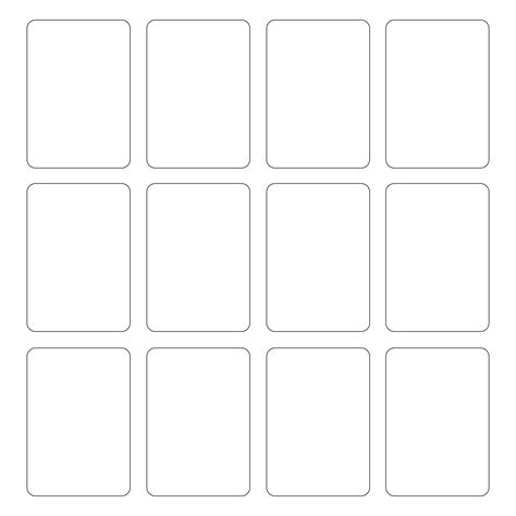 Blank Playing Card Template | Printable playing cards, Blank playing ...