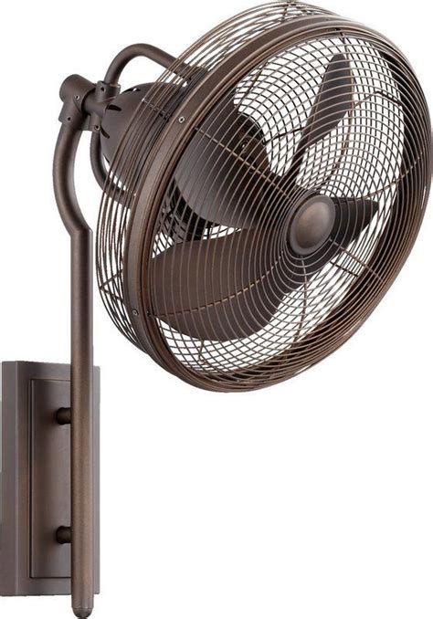 Quorum International 92413 Veranda 4 Blade Wall Mount Patio Fan Oiled Bronze Fans Wall Mount ...