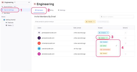 Workspace collaboration | NocoDB