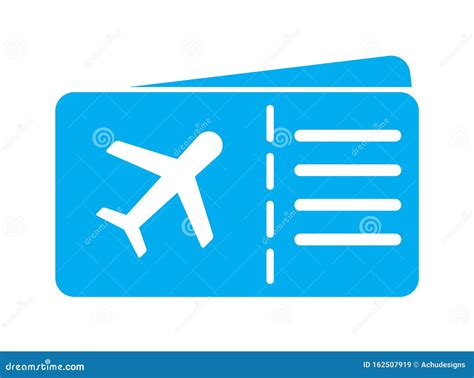 Flight ticket icon logo stock vector. Illustration of earth - 162507919