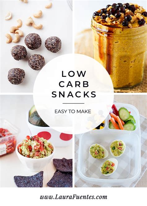 Low Carb Snacks (Sweet & Salty Options!) | Laura Fuentes