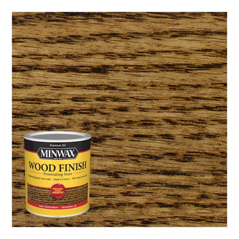 Shop Minwax Wood Finish 32-fl oz Provincial Oil-Based Interior Stain at ...