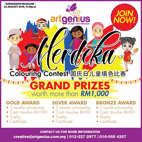 merdeka colouring contest 2019 - Warren James