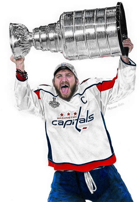 DRAWING of Alex Ovechkin lifting Stanley Cup : r/hockey