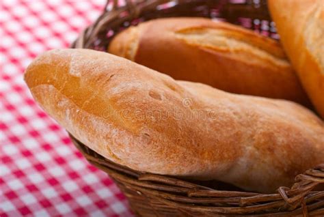 Italian bread stock photo. Image of basket, tablecloth - 17945594