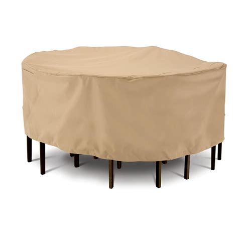 Terrazzo Collection Patio Furniture Covers-Large Round Table & Chair Cover - Classic Accessories ...