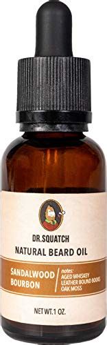 Dr. Squatch Beard Oil Sandalwood Bourbon – Beard Conditioning Oil Made with Organic Sandalwood ...