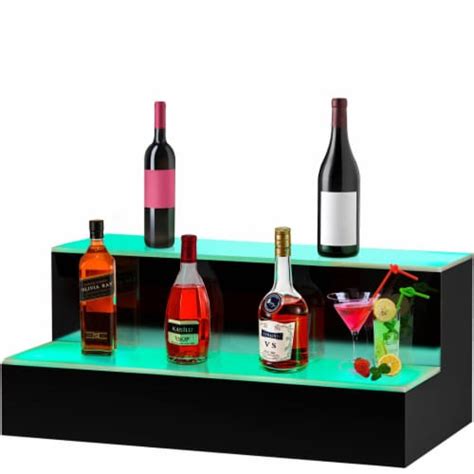 Vevor Led Lighted Liquor Bottle Display Shelf Led Bar Bottle Display 16 ...