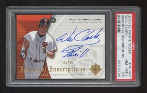 2005 ULTIMATE WILL CLARK AUTOGRAPH INSCRIPTIONS *THRILL* AMAZING RARE AUTOGRAPH | eBay