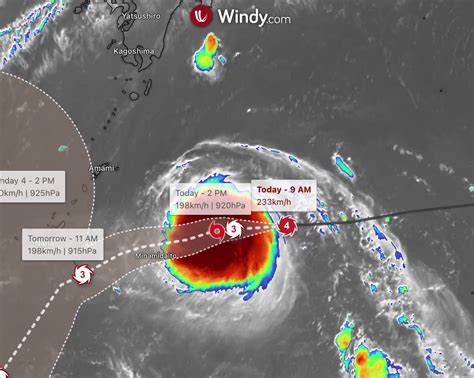 Windy.com on Twitter: "🌀TYPHOON Alert: #Hinnamnor intensified into ...