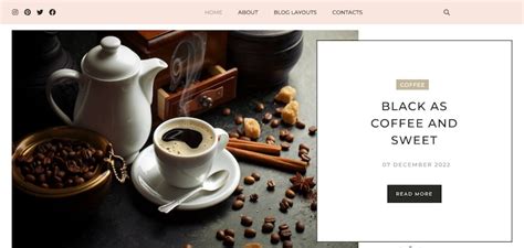 Wordpress Theme for Blog Feminine Theme Bloggers Style Minimal ...