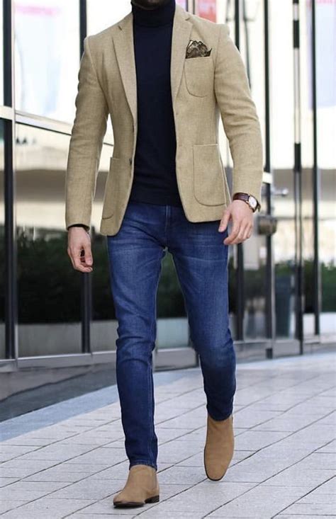 Mens Business Casual Outfits, Blazer Outfits Men, Mens Fashion Blazer ...