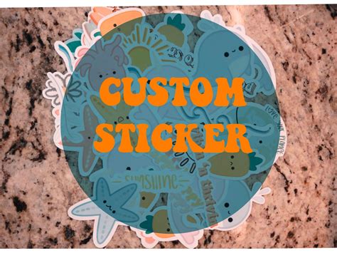 CUSTOM STICKER Business Logo Stickers Bulk Orders Available | Etsy