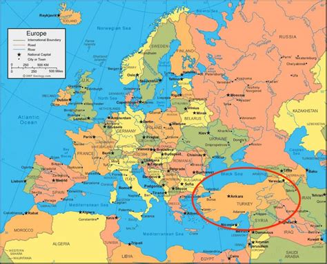 Turkey map europe - Map of Turkey europe (Western Asia - Asia)