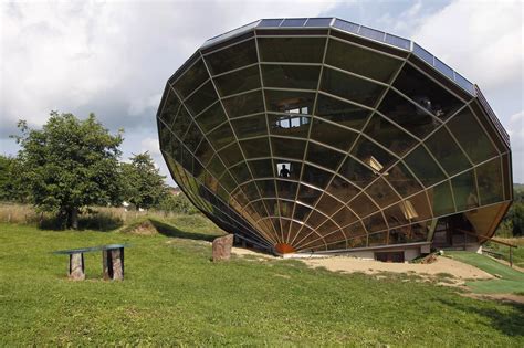 The Heliodome, a bio-climatic solar house near Strasbourg, Eastern France, is designed as a ...