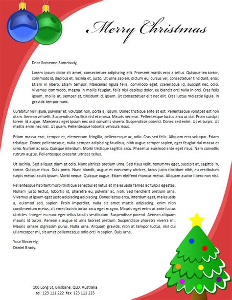 christmas letterheads