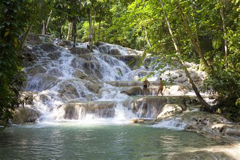 Visiting Dunn's River Falls in Jamaica