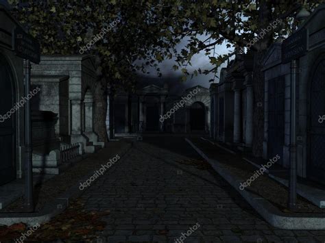 Cemetery- Halloween Background Stock Photo by ©Digitalstudio 51836753