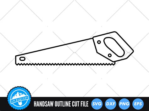 Handsaw SVG | Hand Saw Silhouette SVG | Carpenters Tools Cut File By LD ...