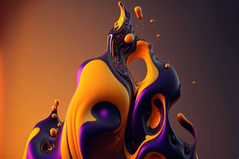 The abstract liquid metallic wallpaper in 4k ultra HD