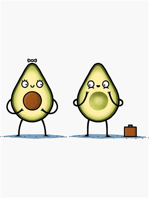 "Avocado baby" Sticker by Randyotter | Redbubble