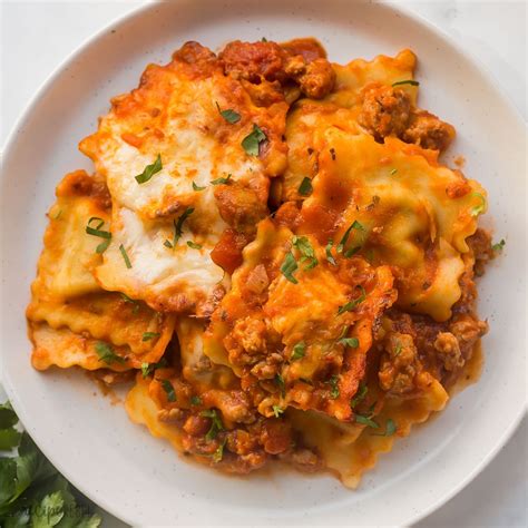 Baked Ravioli With Meat Sauce Recipe | Bryont Blog