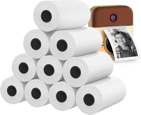 Amazon.com: 5 Rolls Print Paper for WEEFUN Instant Print Camera Kids ...