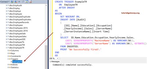 Types of Triggers in SQL Server