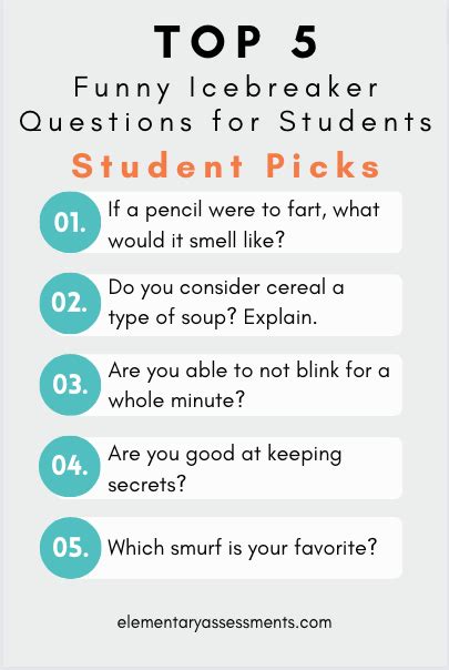 51 Funny Icebreaker Questions for Students