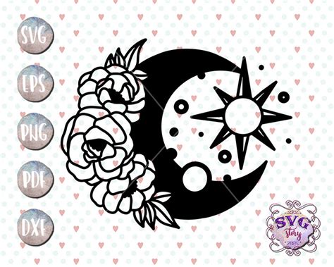 Moon and sun svg Sun Svg files for cricut Summer Sunshine | Etsy