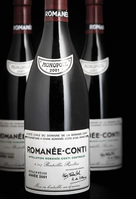 Domaine de la Romanée-Conti, Romanée-Conti 2001 , 3 bottles per lot | Christie's