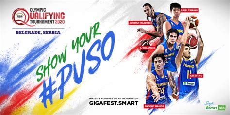 Watch Gilas take on the world at the FIBA OQT via gigafest.smart