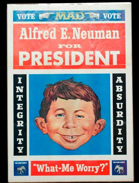 Alfred E. Neuman for President Poster