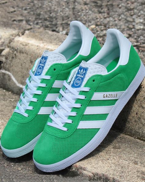 Adidas Gazelle Trainers Green/white | 80s Casual Classics