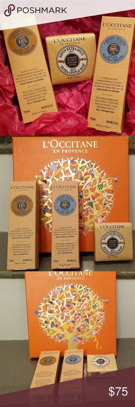 L'Occitane En Provence 3 piece gift box NEW | Hand cream gift set, L'occitane, Shea butter hand ...