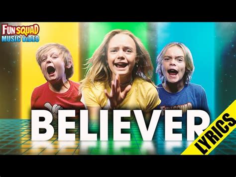 Believer Music Video! Lyric Video (Imagine Dragons Cover Sung By The ...