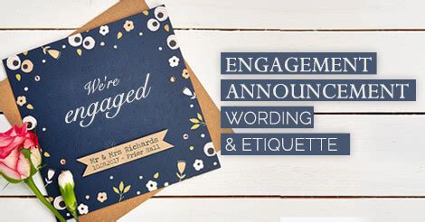 Engagement Announcement Wording and Etiquette - AmoLink