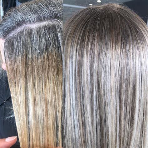 5 Ideas for Blending Gray Hair With Highlights and Lowlights | Grey ...