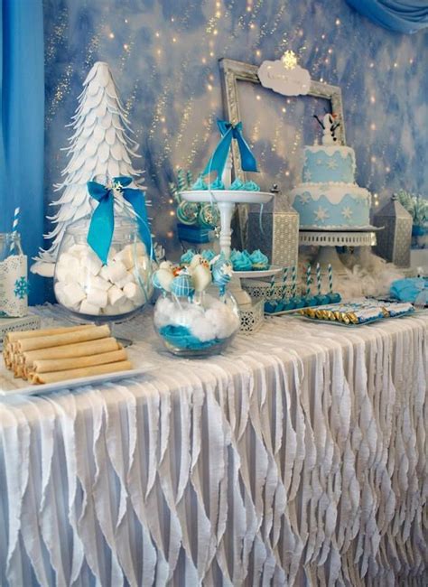 Frozen + Winter Wonderland Party | Kara's Party Ideas | Winter ...